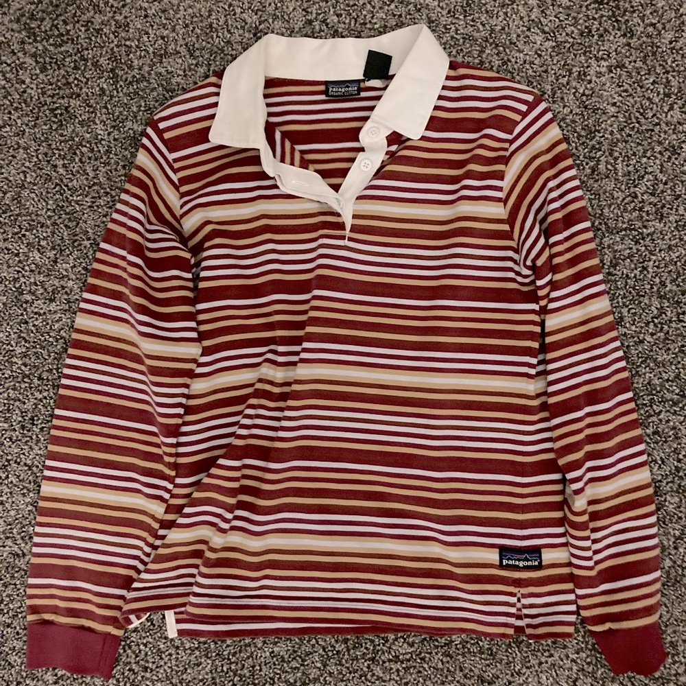 Striped Rugby Patagonia shirt for women size medium
